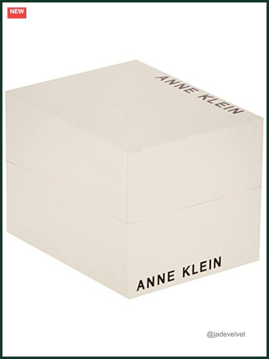 Anne Klein Women\'s Dress Watch with Faux Leather Strap, Japanese Quartz Movement